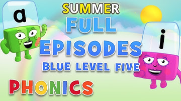 #SummerLearning Alphablocks - Blue Level Five | FULL EPISODES 7-9 | Learn to Read | #HomeSchooling