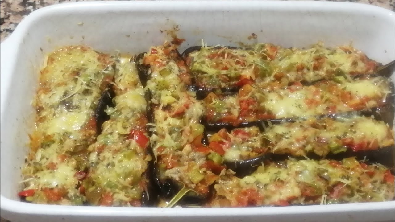 طبق الدنجال في الفرن وبدون قلي بحشوة البيتزا ومذاق رائع