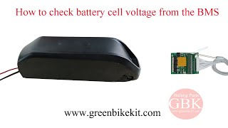 how to check each cell voltage from the bms