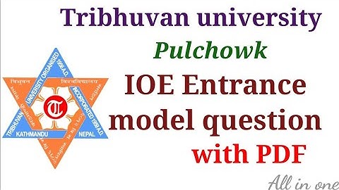 IOE entrance model question | TU IOE exam |Engineering entrance model question |IOE update #allinone