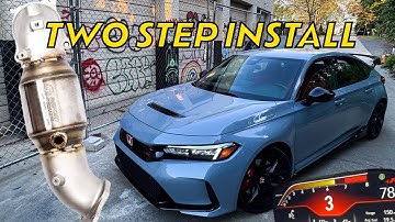 FL5 Civic TYPE-R Downpipe Install - Full DIY Step-By-Step!