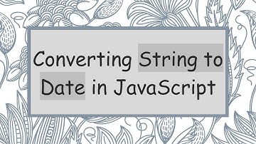 Converting String to Date in JavaScript