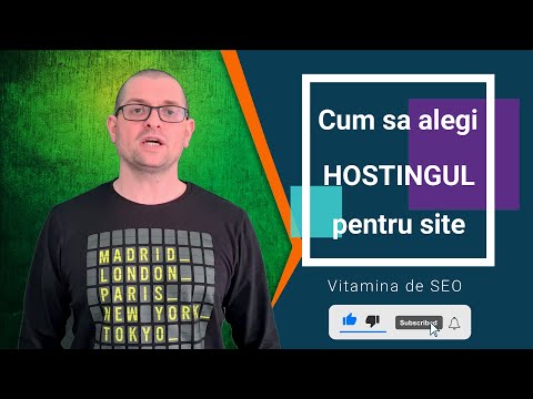 Cum sa alegi corect gazduirea web pentru site. Web hostingul te ajuta si in SEO ;)