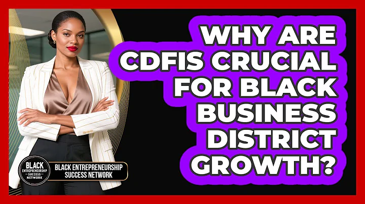 Why Are CDFIs Crucial For Black Business District Growth? - Black Entrepreneurship Success Network