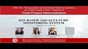 IoT Based Aquaculture Monitoring System Presentation video