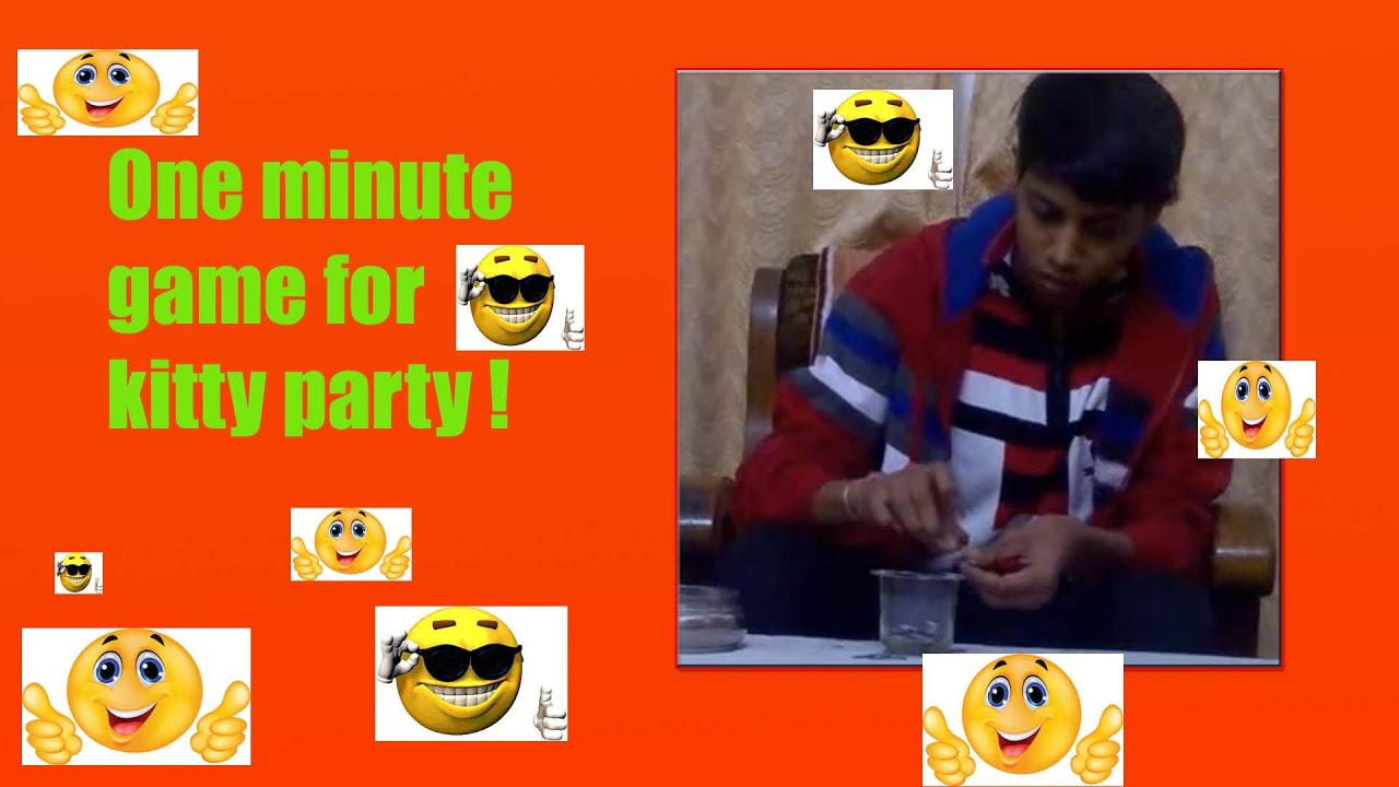one minute game for ladies kitty party
