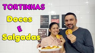 Tortinhas doces e Salgadas/ 4 recheios diferentes e deliciosos. #maratonayoutubersdesucesso
