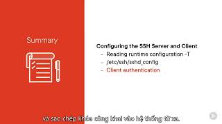 I - Managing SSH Servers and Clients: 5 Summary and Whats Next
