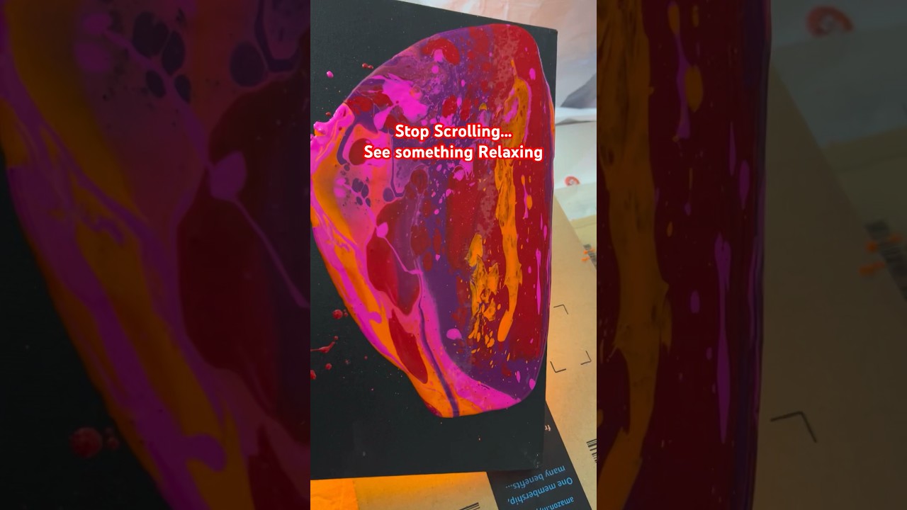 Finalising Fluid Art | Relaxing  | Satisfying | ASMR