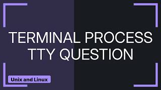 Unix & Linux: What does it mean to attach a process to a terminal