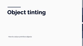 Meta Horizon Worlds - Object Tinting