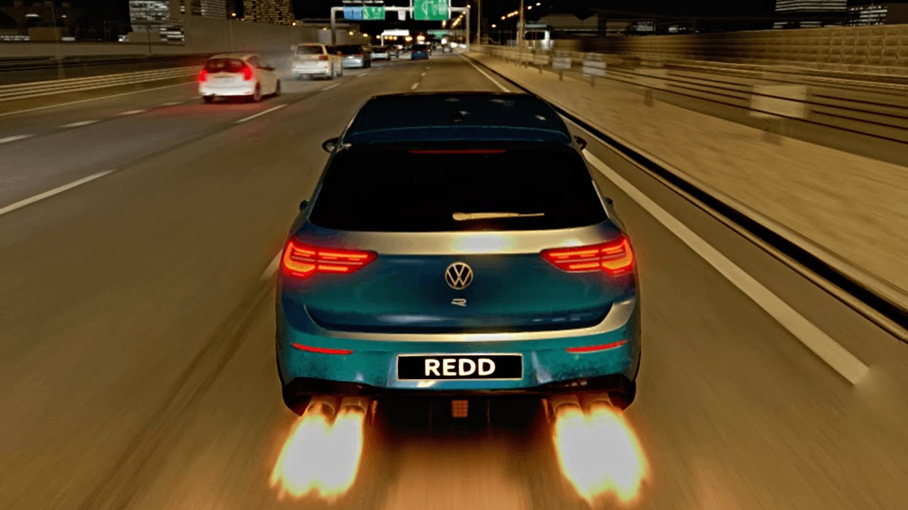 790HP Golf R MK8 Cutting Through Heavy Traffic! - Assetto Corsa