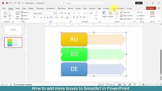 How to add more boxes to SmartArt in PowerPoint