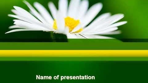 Daisy Chain PowerPoint Template by PoweredTemplate.com