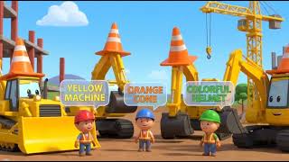 Road Building Song For Kids 🛣️   Learn Construction Step By Step