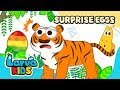 New endangered animals  surprise egg  larva kids  kids song  animation