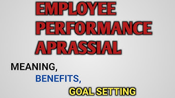 Employee Performance Appraisal - Meaning, benefits and goal setting | Hr professional backbone