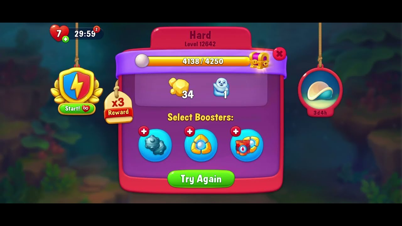 @Fishdom Level 12640 - Failed on Hard Level 12642 😭 - YouTube