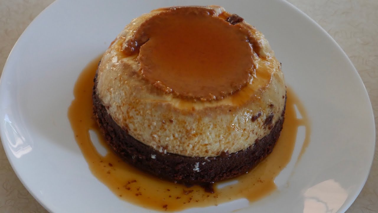 Pudding cake How to make caramel chocolate cake pudding Caramel