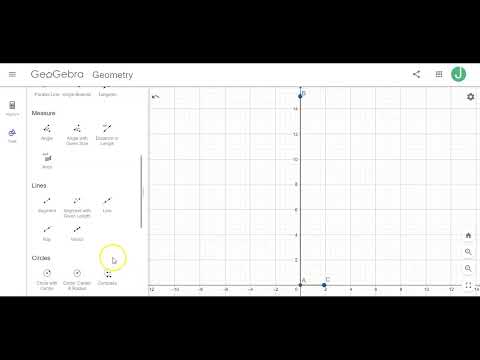 Modeling a Right Triangle in Geogebra