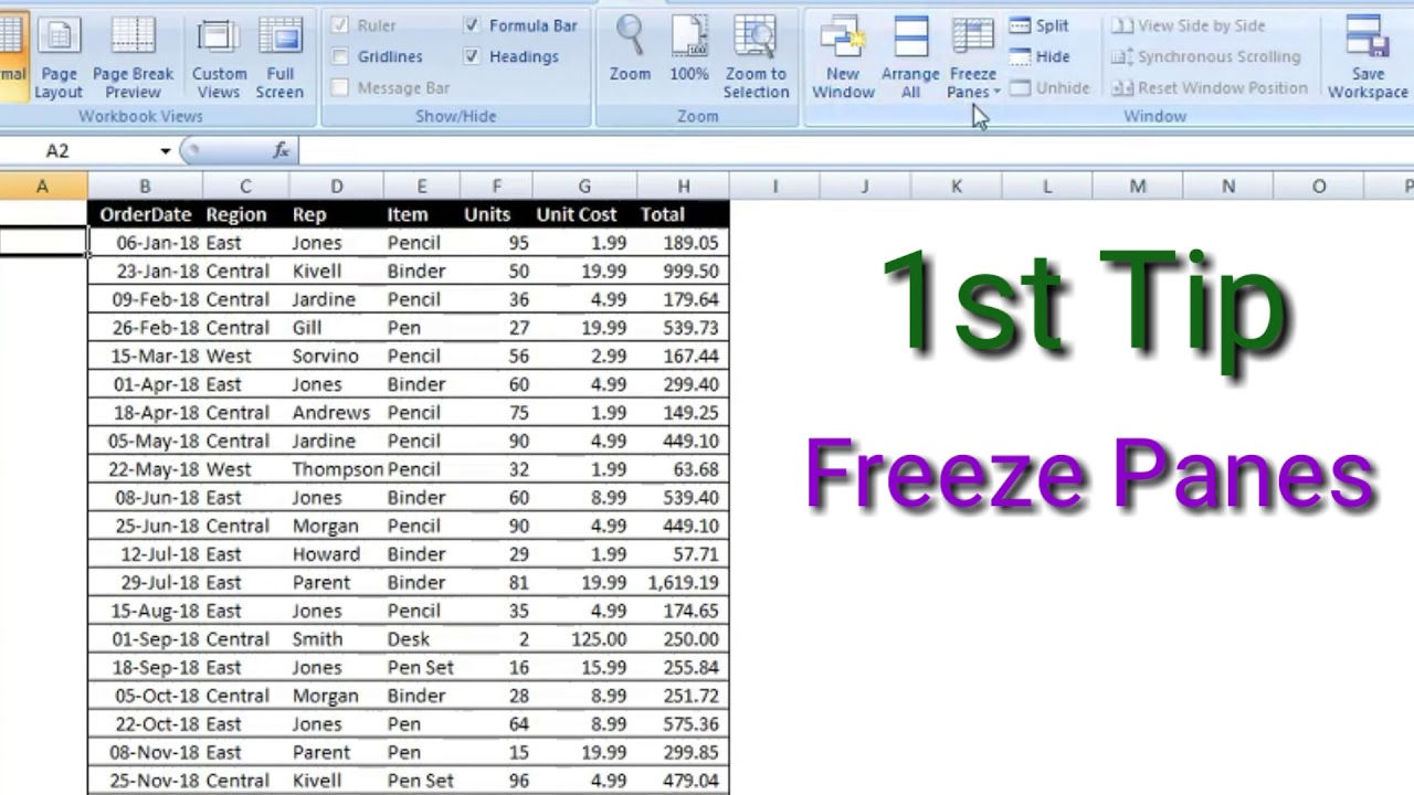 Selecting Data For Chart In Excel