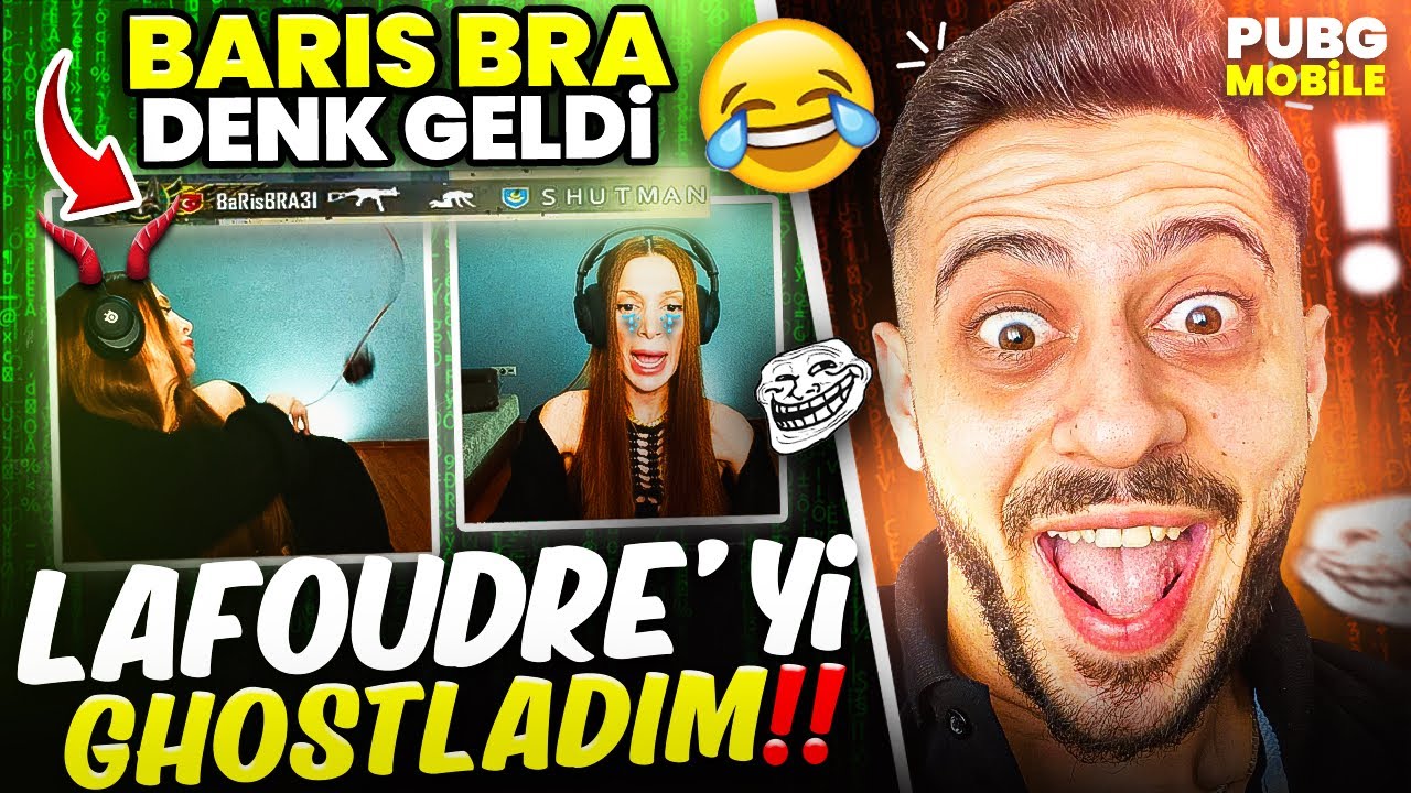LAFOUDRE'Yİ GHOSTLADIM BARIŞ BRA DENK GELDİ!! SİNİRDEN MOUSE KIRDI 😱