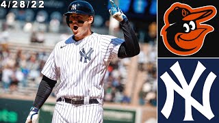 New York Yankees Highlights: vs Baltimore Orioles | 4/28/22