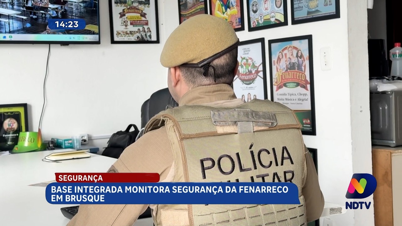 Fenarreco em Brusque conta com base integrada para reforçar segurança