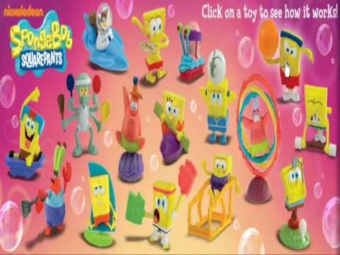 Spongebob Squarepants 2012 Happy Meal Toys Demo