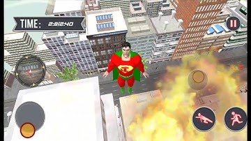 ► Grand Flying Superhero Robot City Rescue Mission - Android Gameplay