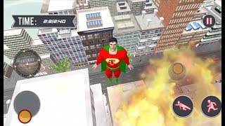 ► Grand Flying Superhero Robot City Rescue Mission - Android Gameplay screenshot 4