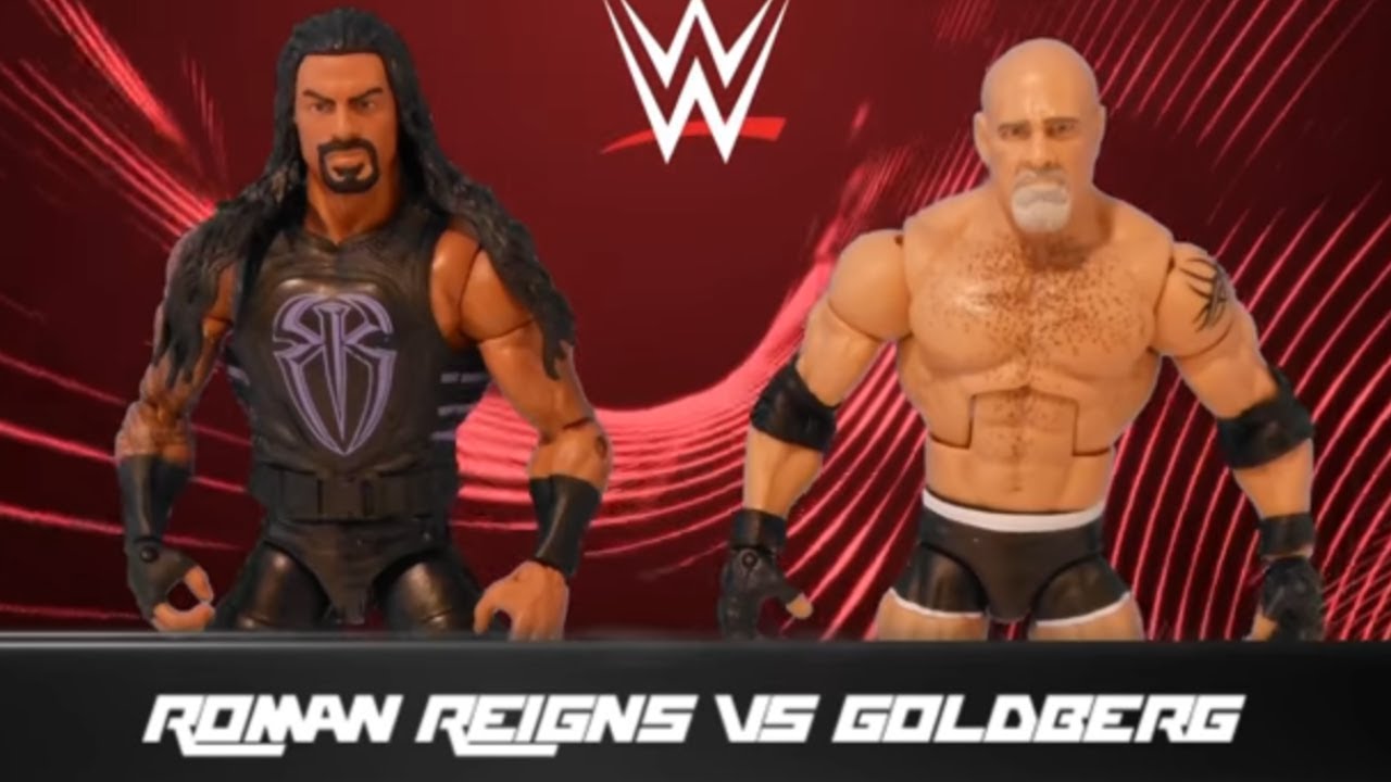 Roman Reigns vs Goldberg Action Figure Showdown