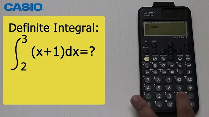 FX-991CW DEFINITE INTEGRAL