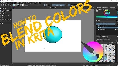 How to blend colors in krita