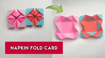 Napkin Fold Card | Explosion box card? | How to make Scrapbook card in steps? | LIK Art and Craft |