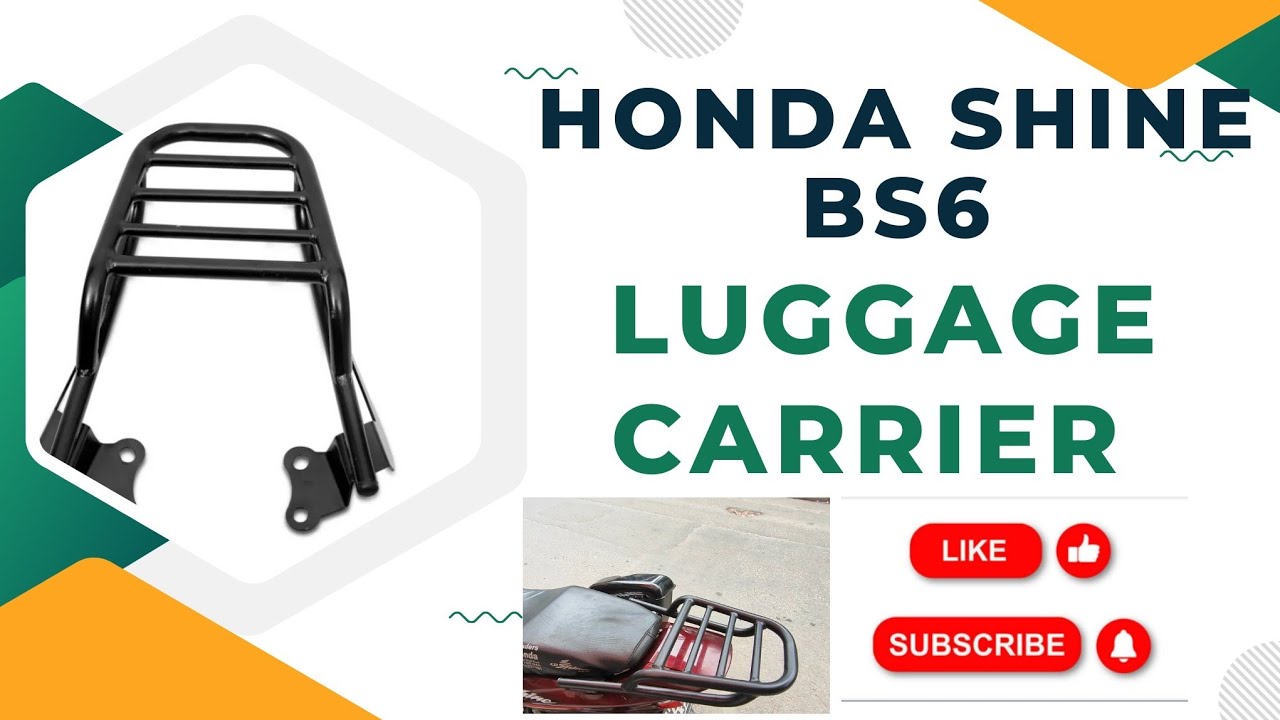 Honda Shine BS6 Luggage Carrier | Install Luggage Carrier in Honda Shine BS6 Model