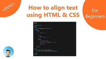 How to align text using html and css | Easy Guide for Beginners