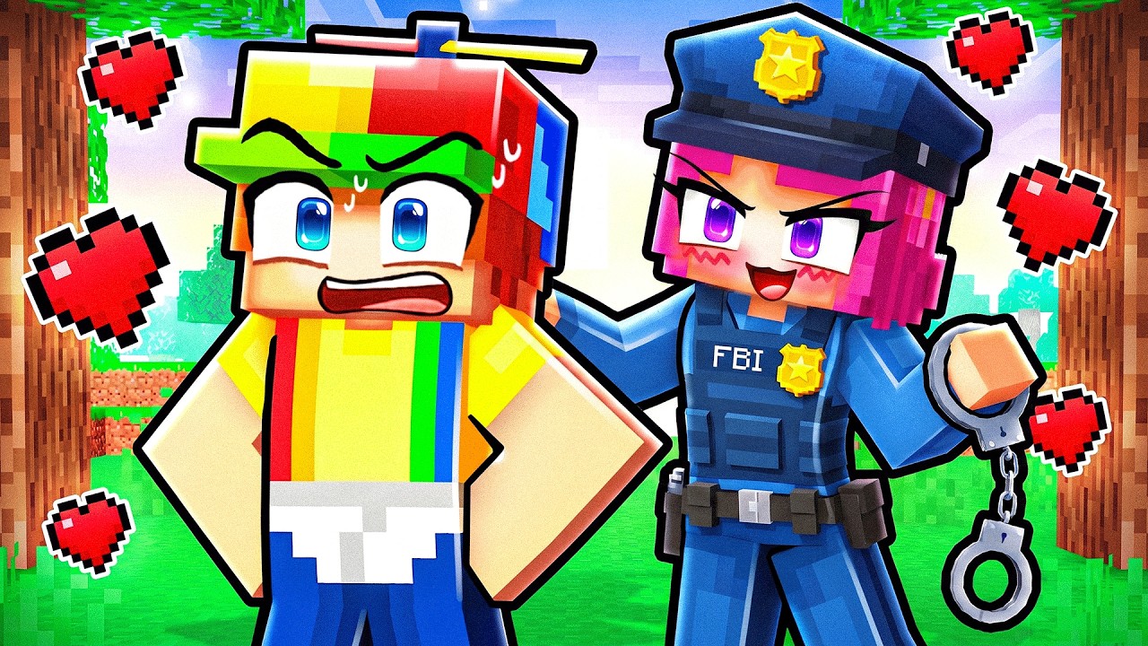Police Officer Daisy Has a Crush on Me in Minecraft!