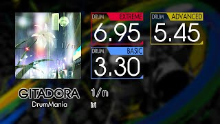 【GITADORA】 1/n (EXTREME ~ BASIC) Drum