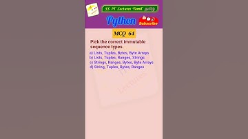 Python MCQ 64 - Test Your Skills #python  #pythonprogramming #pythoninterview#shorts#trending