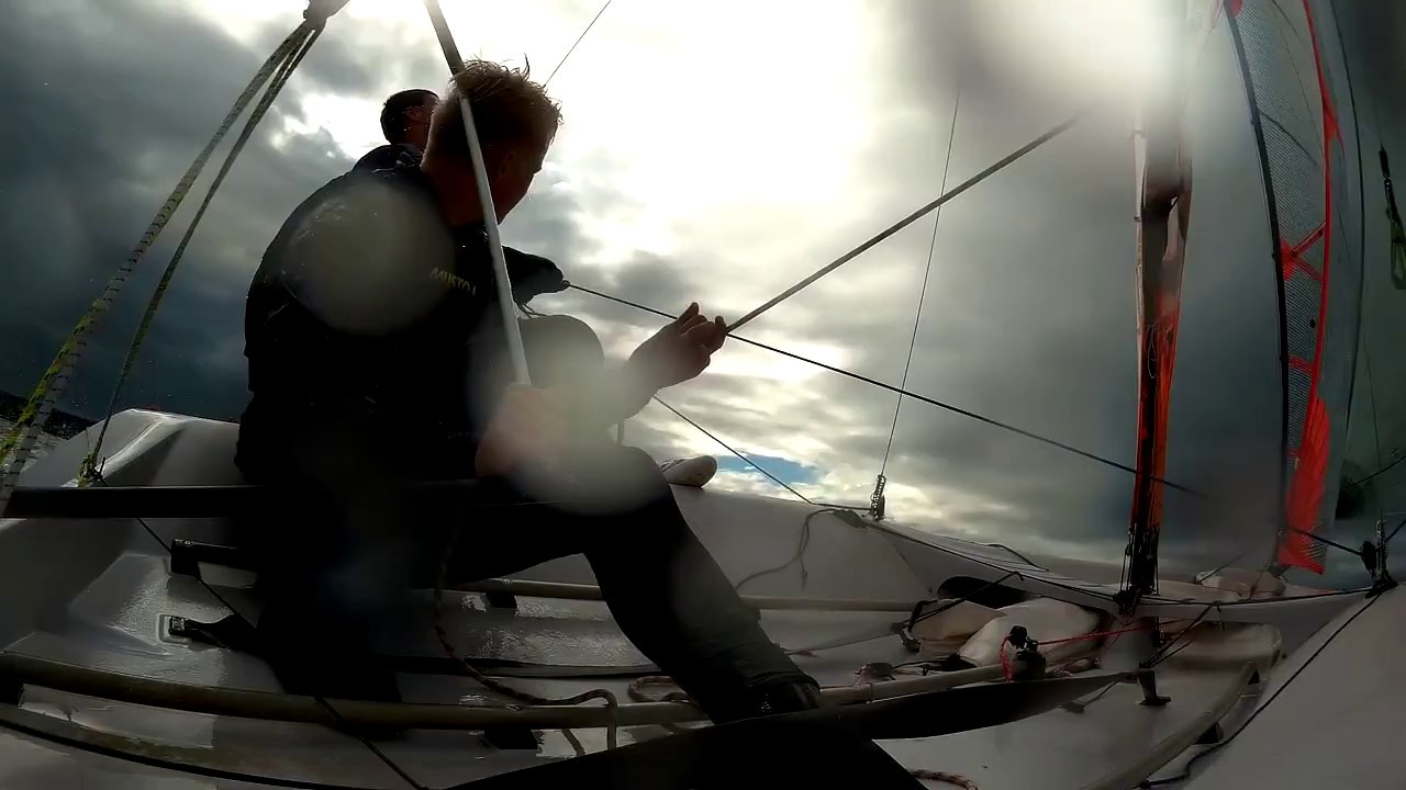 29er Sailing in gusty wind lake of constance 2017!