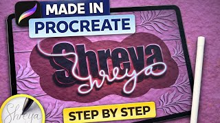 Procreate Name Typography | Step-by-Step Digital Lettering screenshot 4