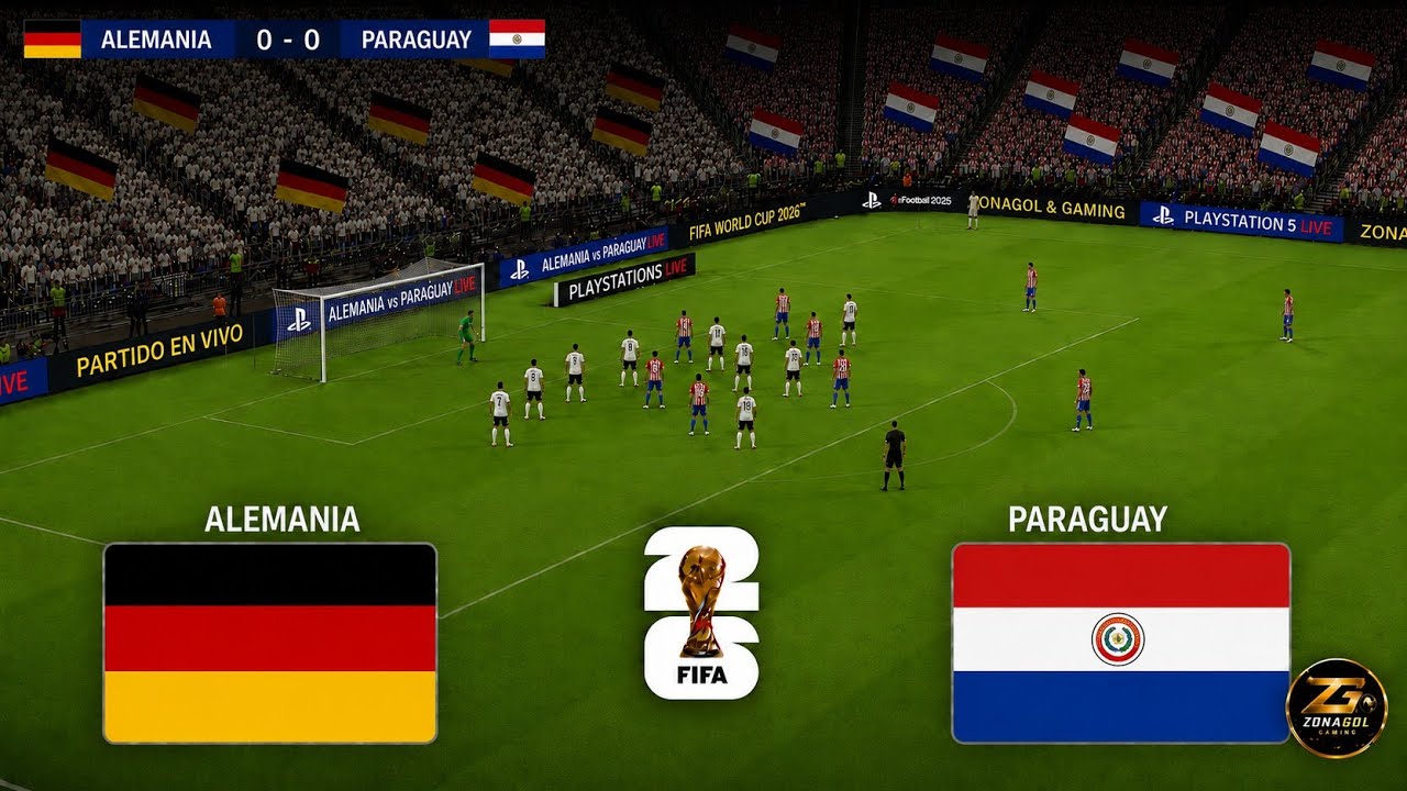 Alemania vs Paraguay Mundial2026  |Simulación Realista PES2021| Full match