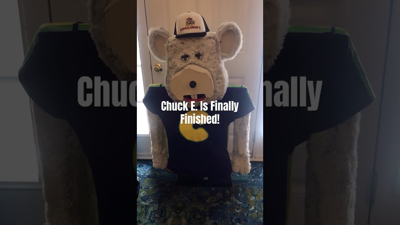 Chuck E. Is Finally Finished! #chuckecheese #animatronic #diy #itsdone
