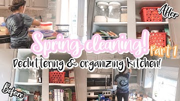 *NEW* 2020 SPRING CLEANING MOTIVATION | DECLUTTER, CLEAN, & ORGANIZE KITCHEN PART 1