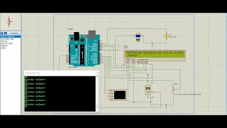 Arduino ant Proteus project to (ROOMTEMPERATURE RECORDING AND DISPLAY SYSTEM) Full Video