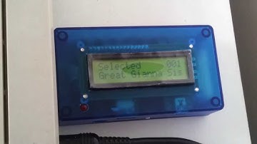 DC2N2 mini playing back a TAP file to the C64  (based on ATMega and HD44780 display)