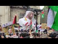 اكبر مسيرة حاشدة في العالم بلندن نصرة لفلسطين،وغضب كوربن نائب البرلمان رفضا لعدوان الاحتلال (مترجم)
