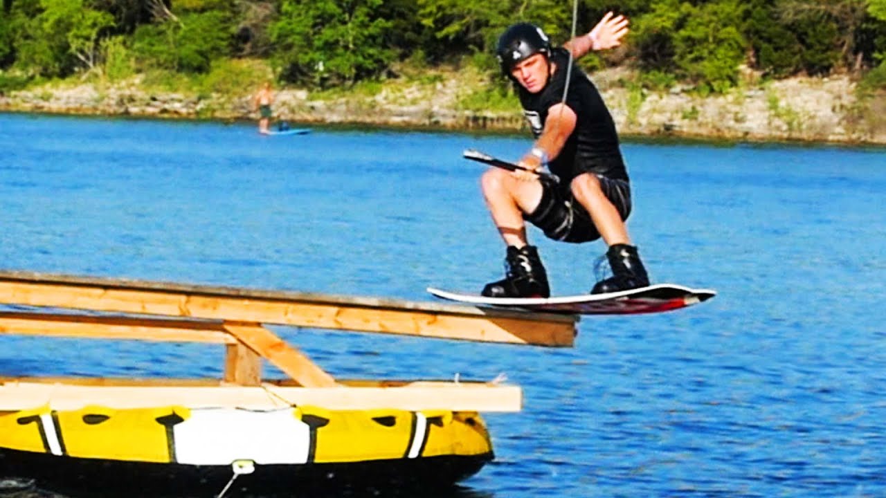 Wakeboarding Off Wooden Rails & MorePeople Are Awesome