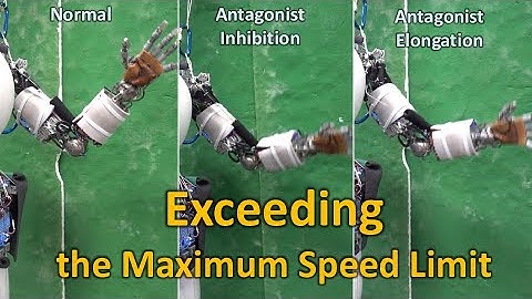 Exceeding the Maximum Speed Limit of  Musculoskeletal Humanoids (IROS 2020)